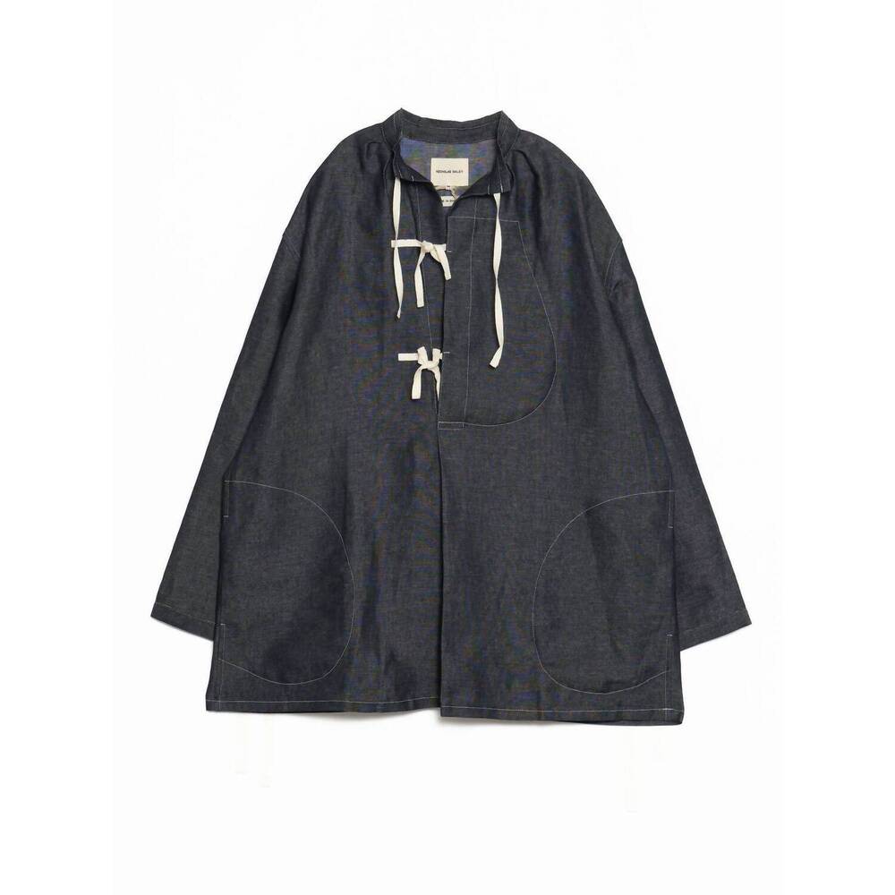 NEW NICHOLAS DALEY men's lee shirt in indigo